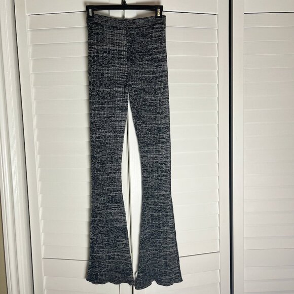 SANDRO Knit Wool Rib Flare Pants / Size 1 - Picture 2 of 5